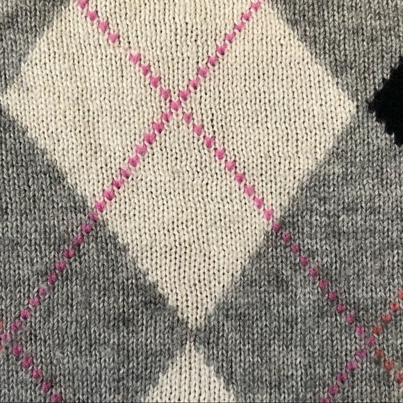 J.Crew Argyle Long Sleeve Wool Cashmere Sweater - Picture 14 of 16